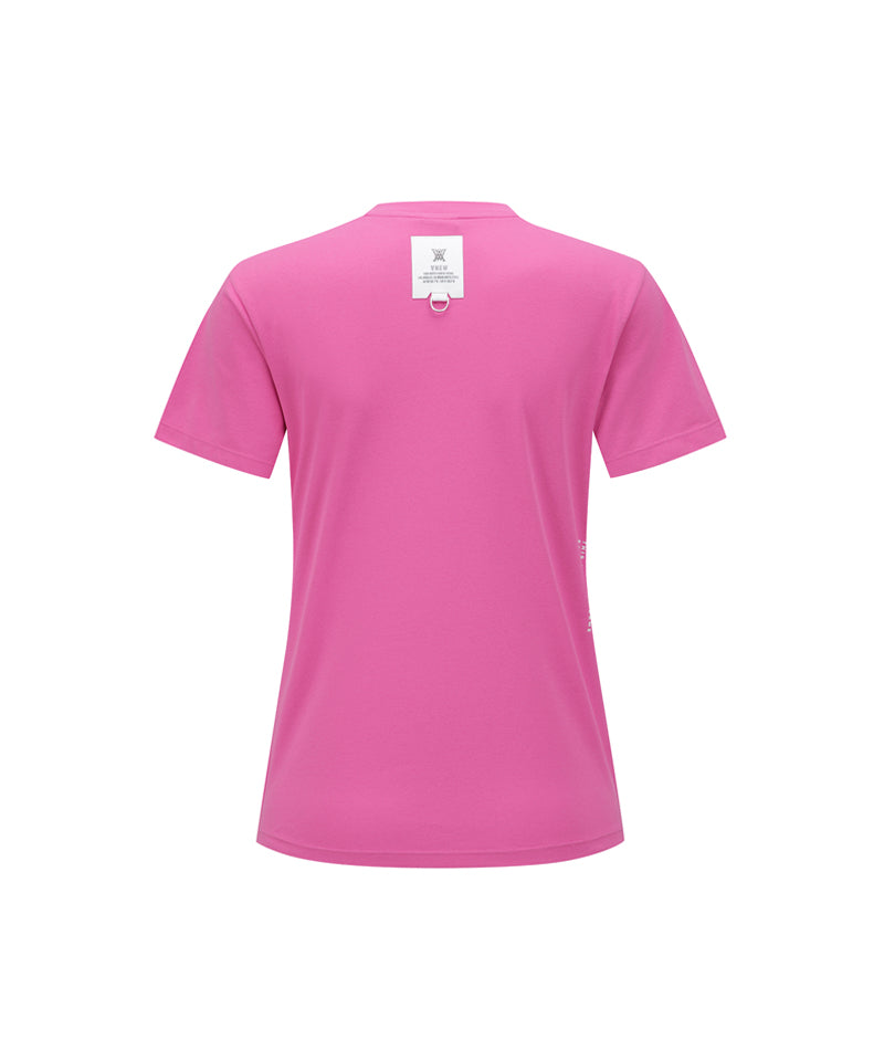 ANEW Golf Women's SM Essential Round Short  T-Shirt - Hot Pink