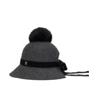 ANEW GOLF Women's Petit Shaped Bucket Hat - Charcoal Gray