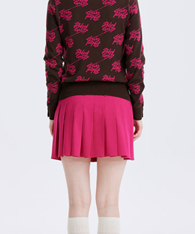 Women's Half Pleats Points SQ - Pink