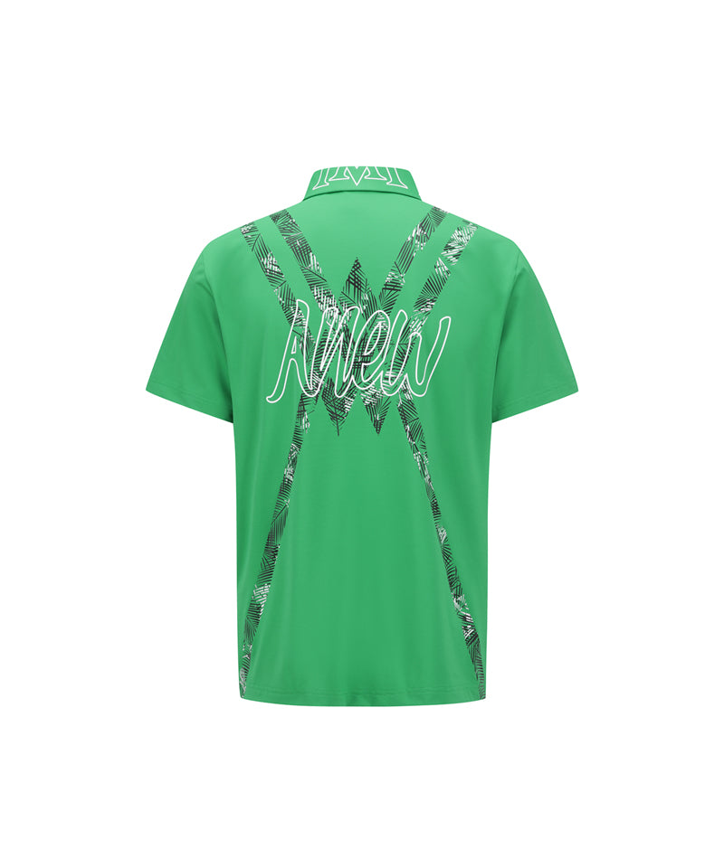 ANEW GOLF Men's SM New Signature Logo Short T-Shirt - Green