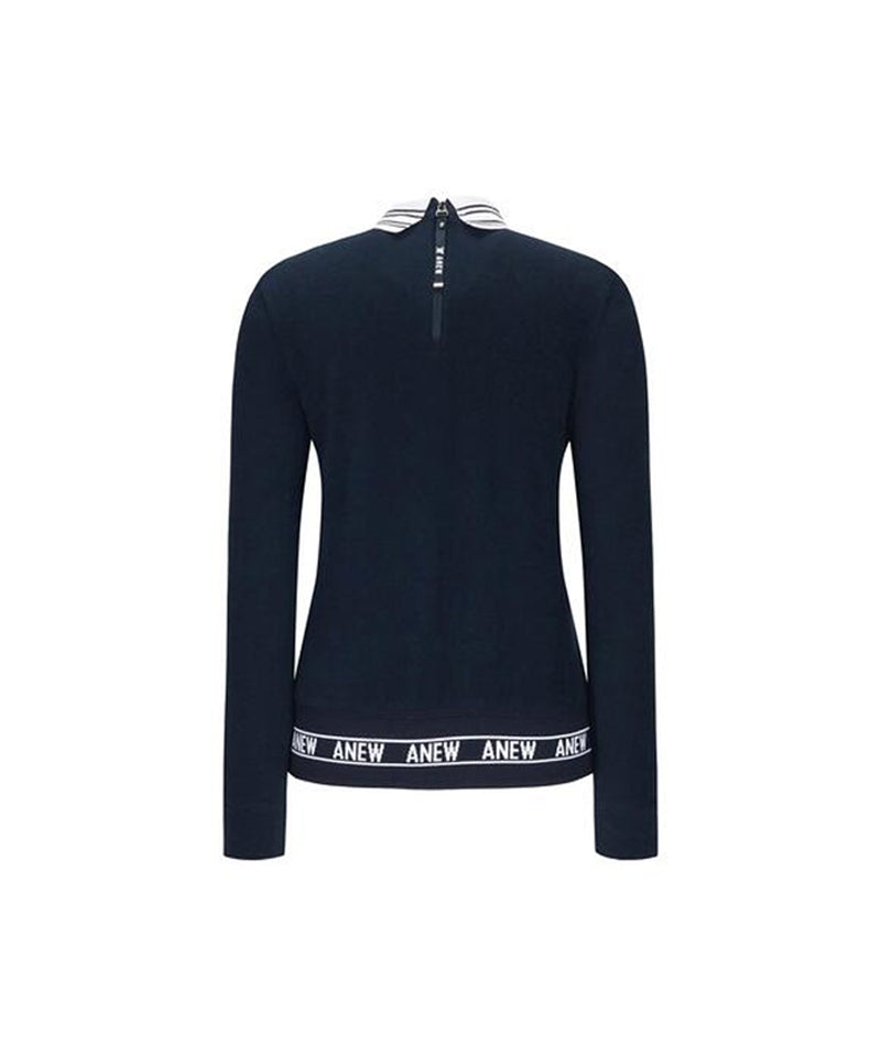 Women's Boucle Embo Logo L/TS - Dark Navy