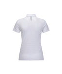ANEW Golf Women's SM Black Finish Jacquard Short T-Shirt  - White