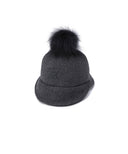 Women's Wool Double Bucket Hat - Charcoal Grey