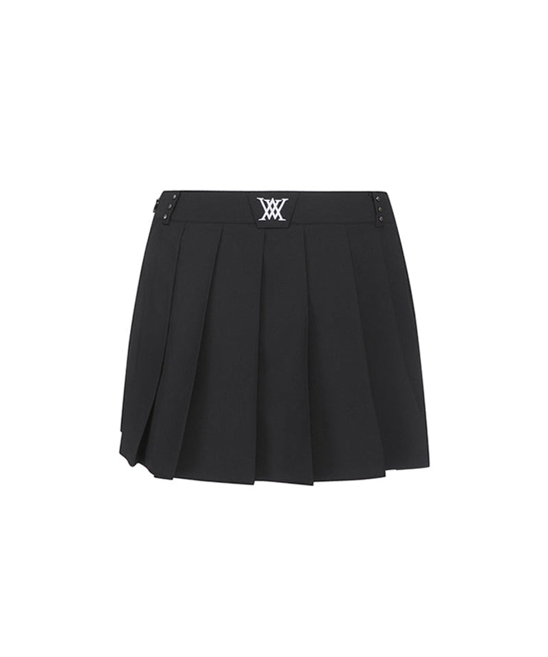 Women's Belt Point Pleats Half Pants