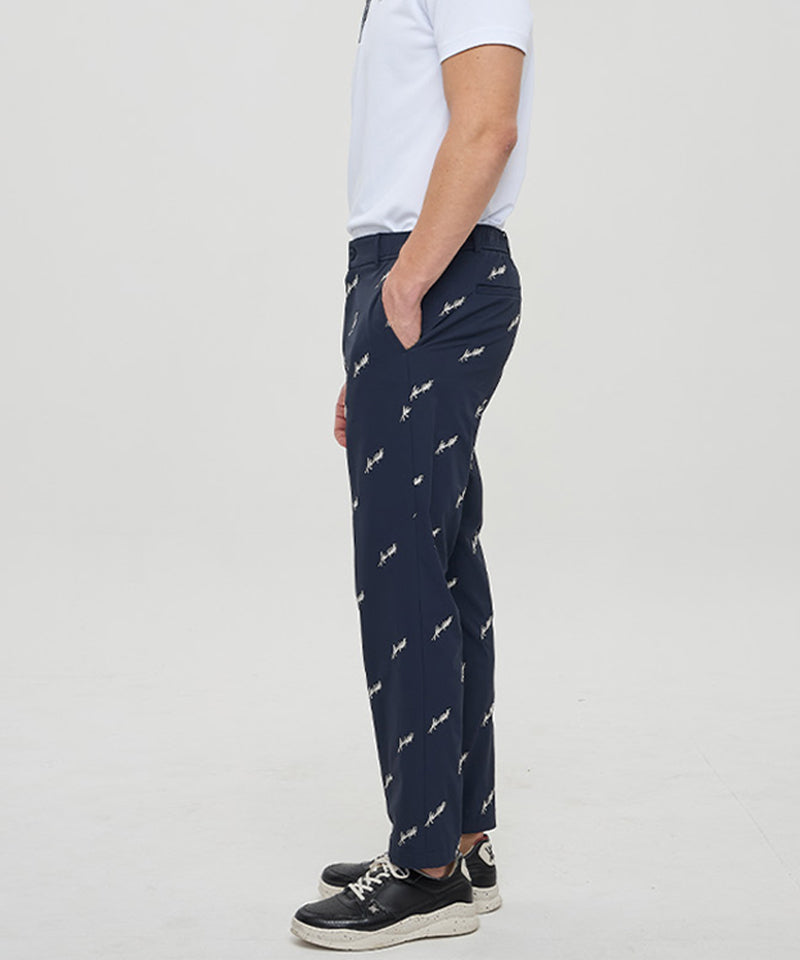 Men's Logo Embroidery Chino L/PT - Navy