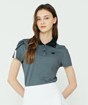 Women's Ice Dots Short T-Shirt - Black