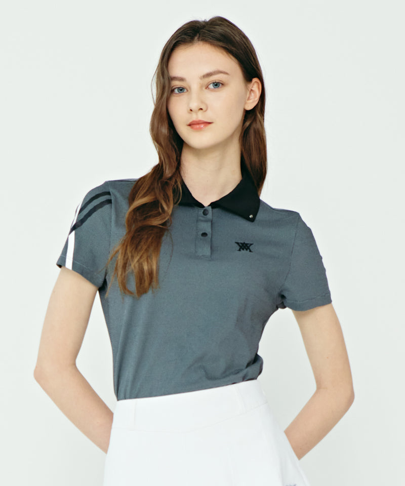 Women's Ice Dots Short T-Shirt - Black