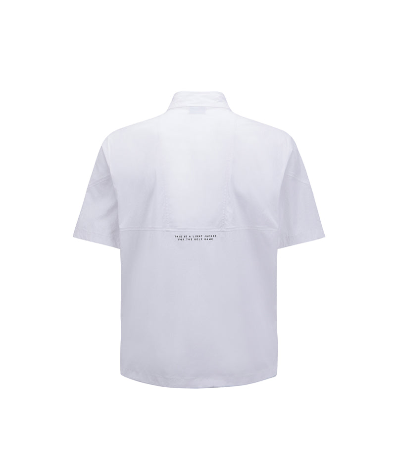 ANEW GOLF Men's SM Short Sleeve Anorak Jacket - White