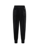 Women's Chenille Knit Jogger Pants - Black