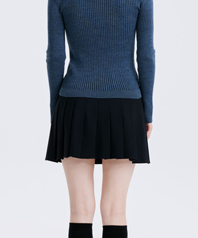 Women's Half Pleats Points SQ - Dark Navy
