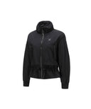 Women's Shirring Point MA-1 Jacket - Black