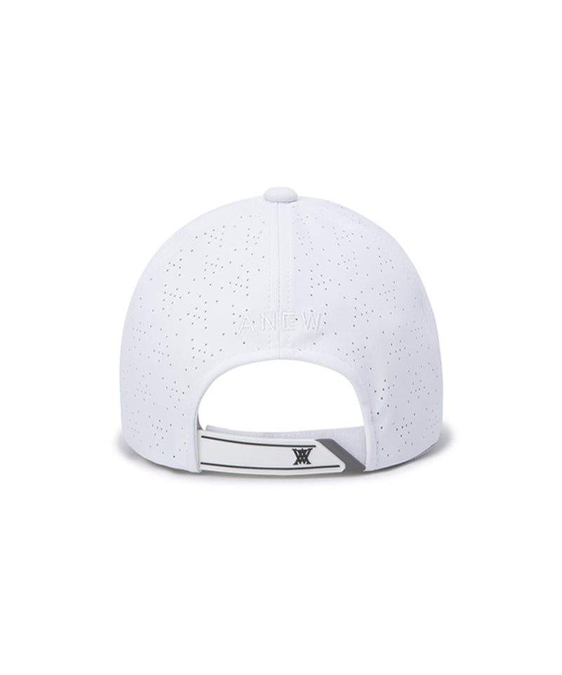 Anew Golf Uni Black Finish Punching Cap - White