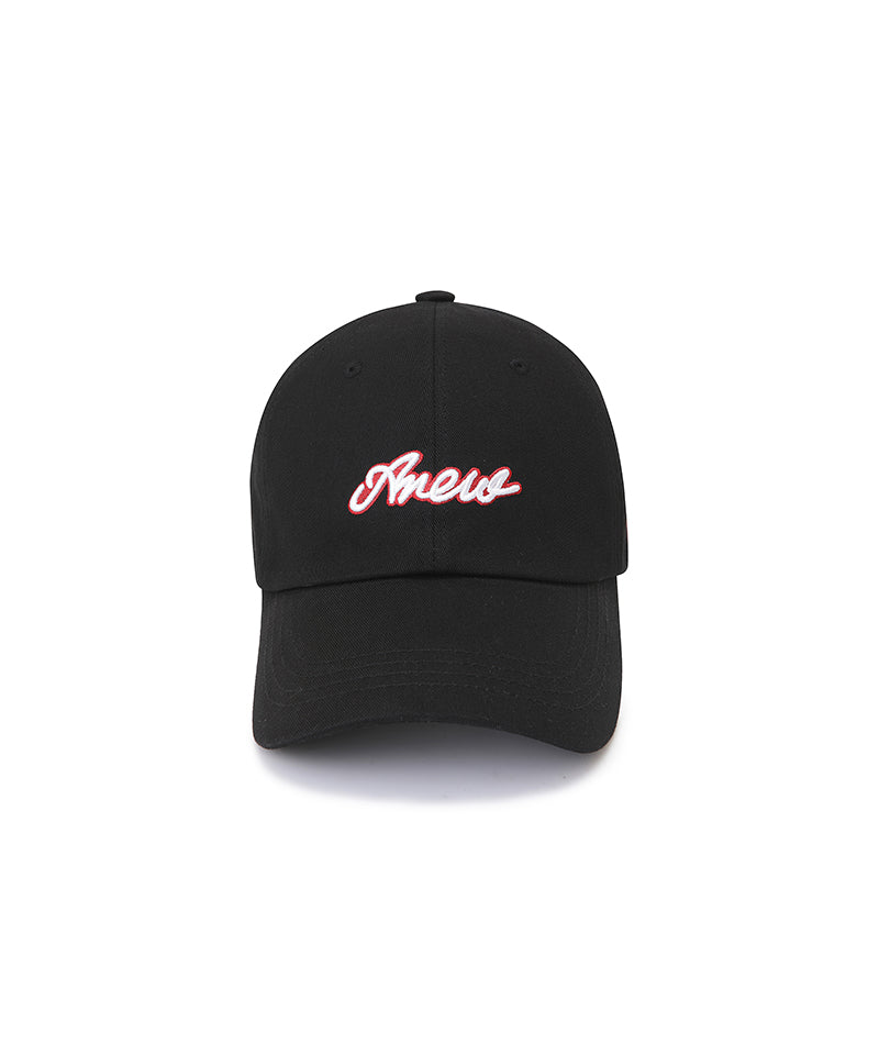 Men's Volume Wording Ball Cap - Black