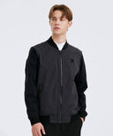 Men's Incision Coloring Point Jacket - Charcoal Gray