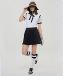 [Legacy Sale] W Lace Up Waist Pleats SQ - Black
