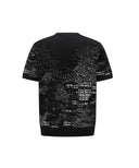 ANEW GOLF Men's SM Pattern Short Round Sleeve Sweater - Black