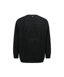 Men's Back Logo Point M To M - Black