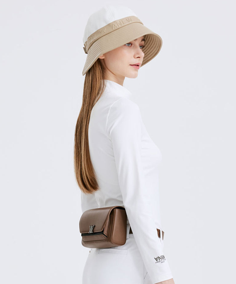 【ANEW GOLF】\tOCTA ANGLE BELT BAG / 追跡付 Octa Angle Belt Bag - Dark Beige – Anew Golf USA