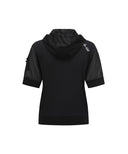 ANEW Golf Women's SM Hoody Pocket Short T-Shirt - Black
