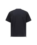 Men's Ribbed Crew Neck Short T-Shirt - Black