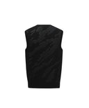 Men's SP Camo Pattern Knit Vest - Black