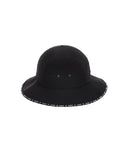 Brim Logo Point Nylon Bucket Hat _ BK
