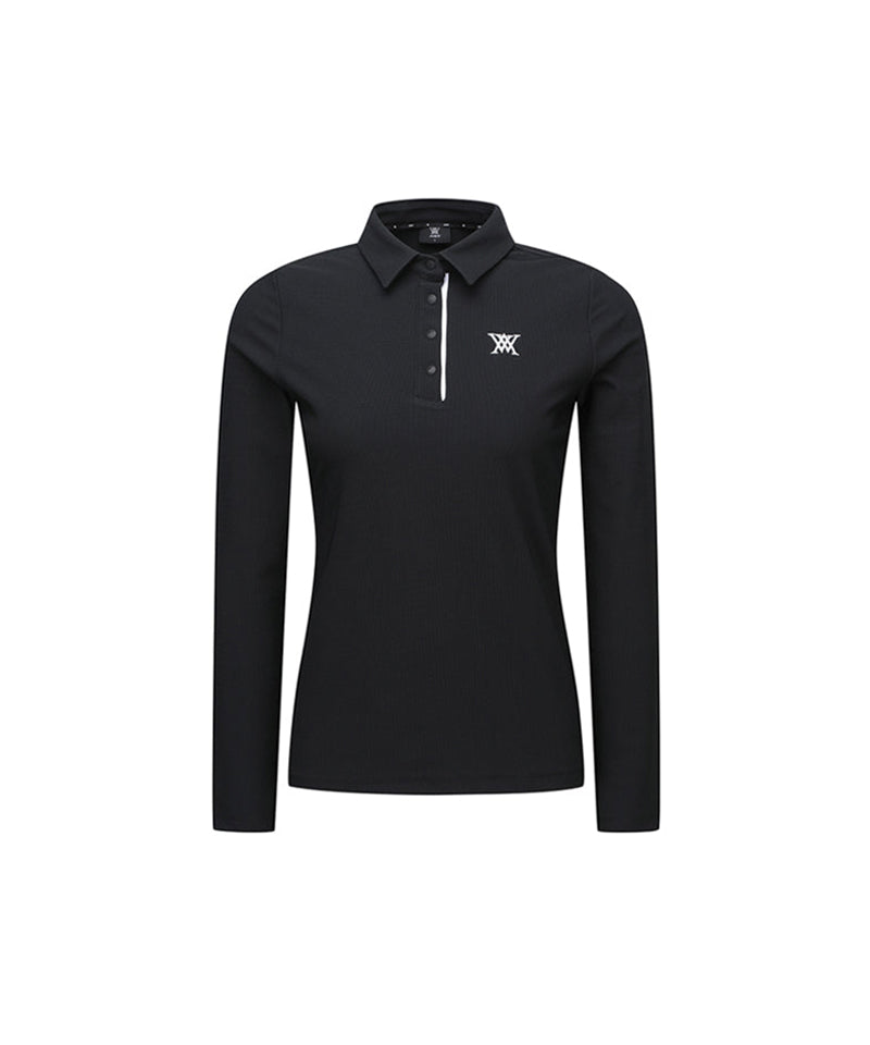 Women's Corduroy Long T-Shirt - Black