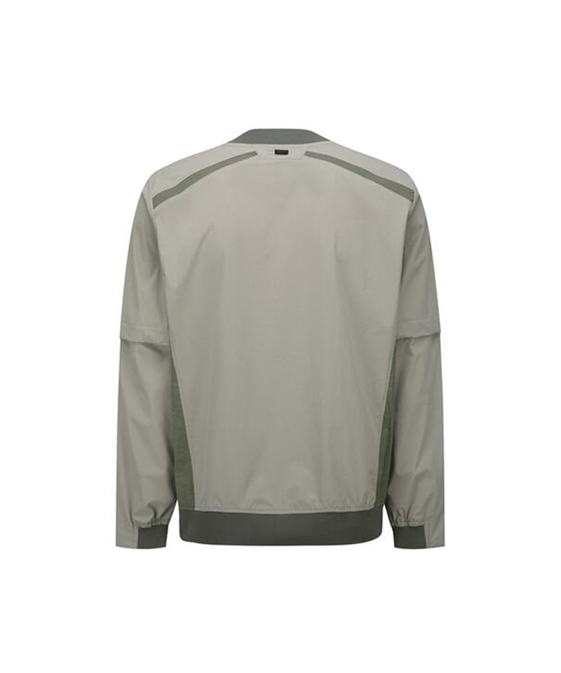 Men's Round Neck Anorak Jacket - Light Beige