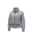 Women's Shirring Point MA-1 Jacket - Gray