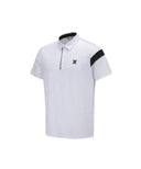 Men Ice Dots Incision Point Short T-Shirt - White