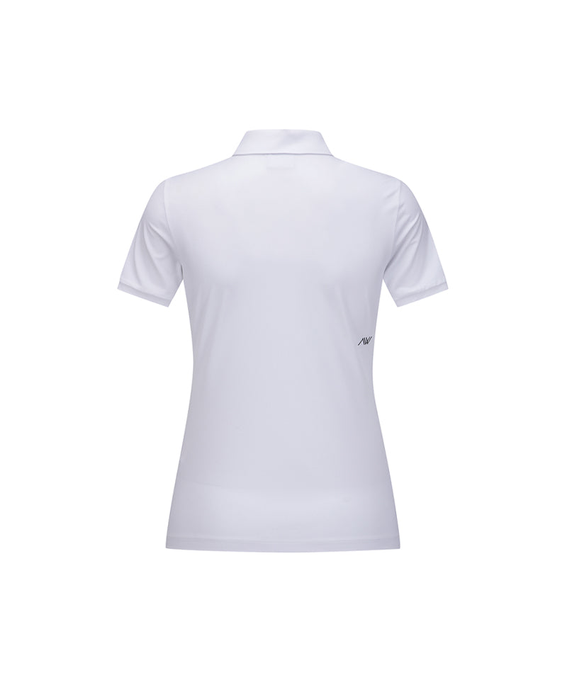ANEW Golf Women's SM Textured Hybrid Short T-Shirt - White