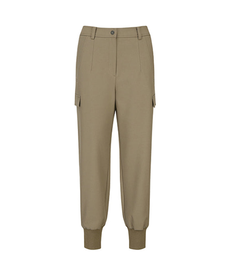 Women's Side Pocket Point Jogger L/PT - Beige