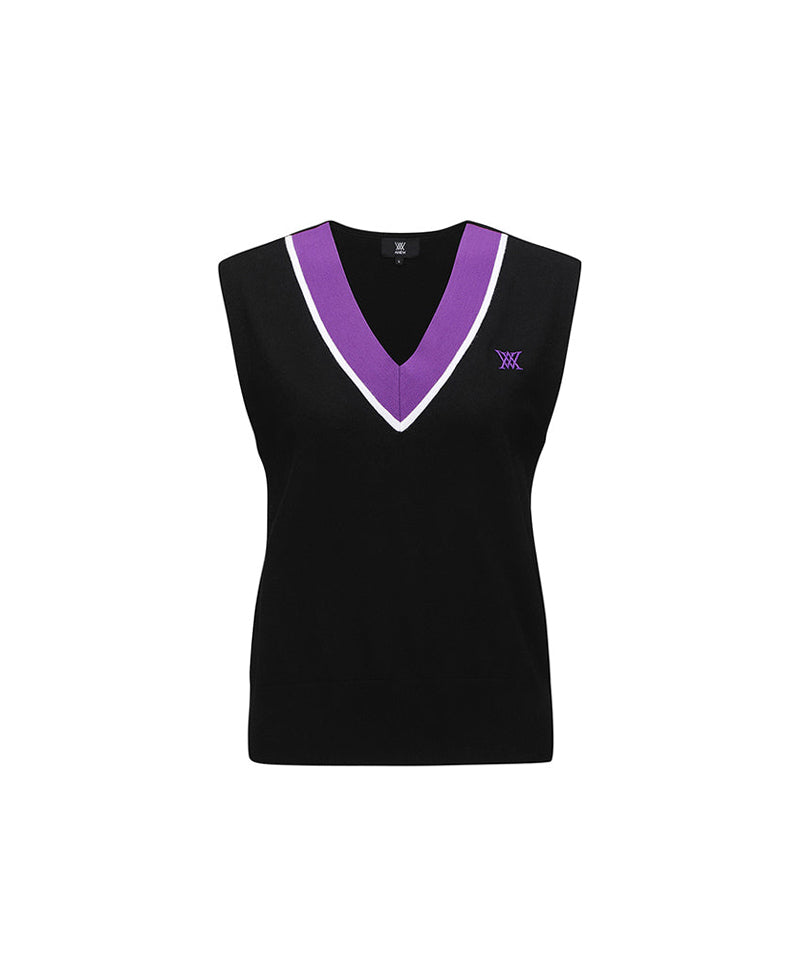 Women's Sweater Vest - Black