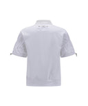 ANEW Golf Women's SM Jacquard Hybrid Short T-Shirt - White