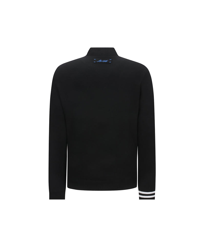 ANEW Golf Men's Camo Pattern Woven Sweater - Royal Blue