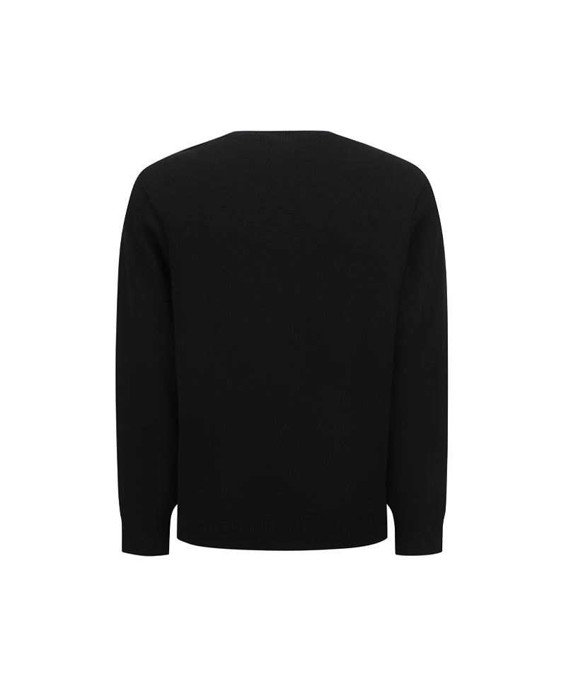 Anew Golf Men's SP Camo Pattern Sweater - Black
