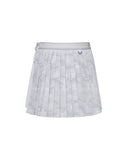 W Camo Print Detachable Pleats H/PT - White