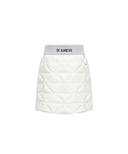Women's Quilting Point Tube Down Skirt - Ivory