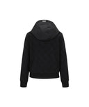 Women's Logo Pattern Anorak - Black