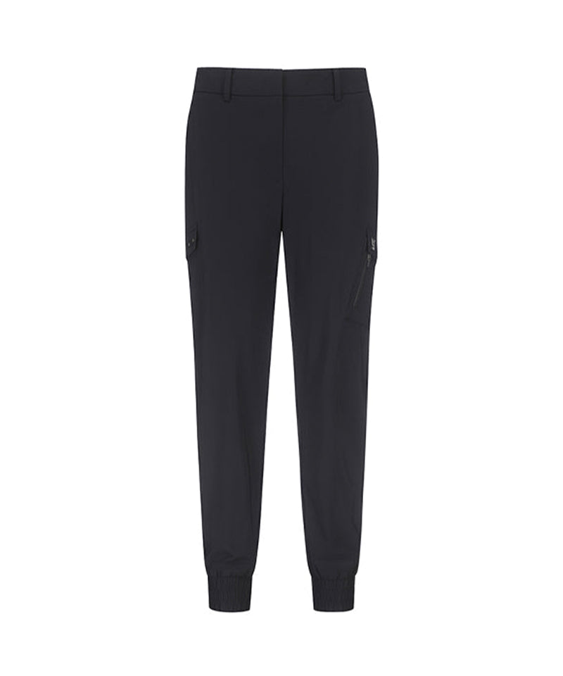 Women's Tricot Jogger Long Pants- Black
