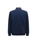 Men's Woven Block Half Zip Long T-Shirt - Ice Blue