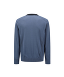 [Signature] Men's Textured Mix Pullover - Blue