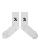 Men's Logo Socks - White