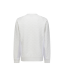 Men's FA Logo Pattern Sweatshirt - White
