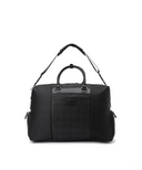 Uni Logo Intaglio Boston Bag - Black