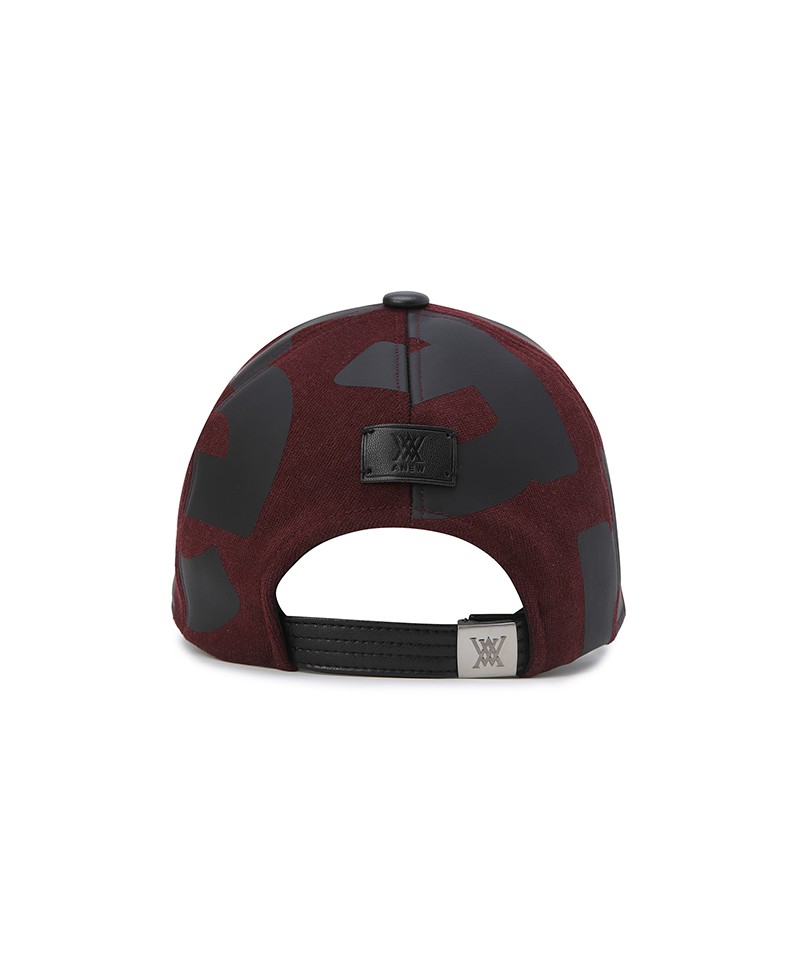 Unisex Big Wording Cap - Burgunday