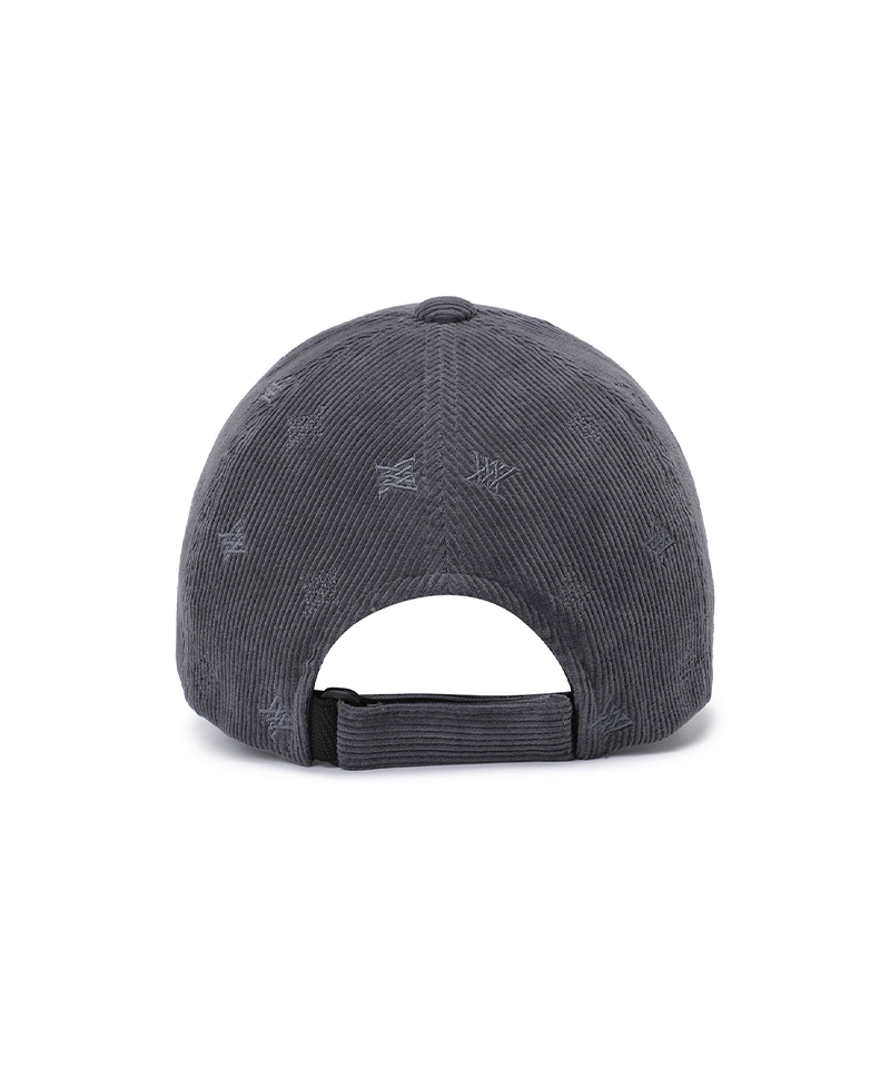 Unisex Corduroy Cap - Dark Grey