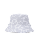 Unisex Flower Pattern Reversible Bucket Hat - White