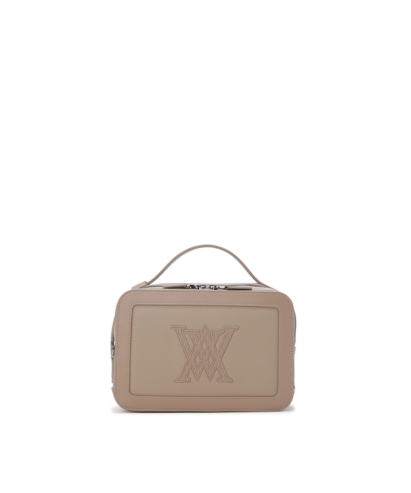 Uni Square 3Zip Pouch - Beige