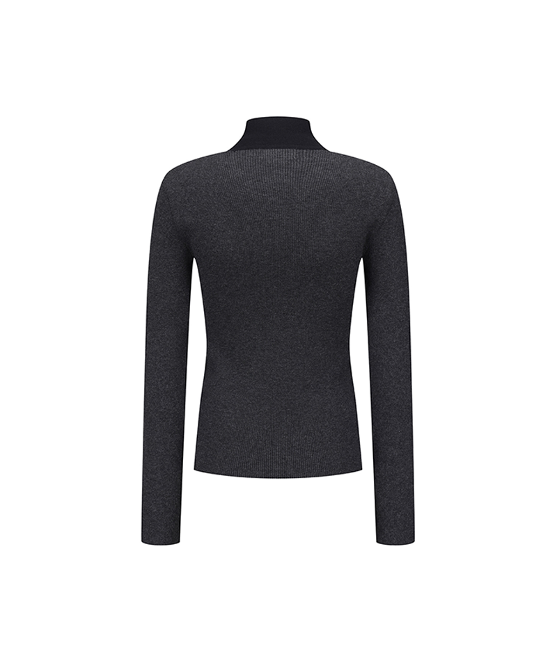 Women's FA Mock Neck Sweater - Black